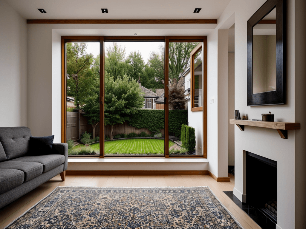 Living Room - Floor to Ceiling Drapes